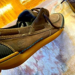 Timberland Gatcher Two Eye Boat Shoe Sz. 9.5 - Oiled Brown - Loafer